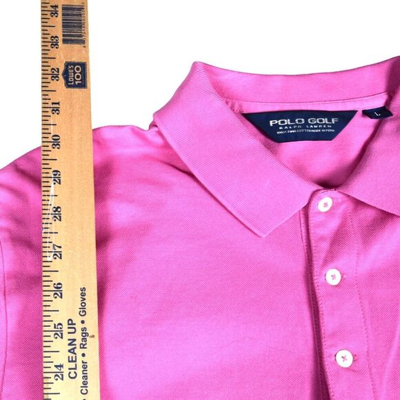 Ralph Lauren POLO Golf Sea Island Pima Cotton Embroidered Polo Shirt Pink Large - Picture 6 of 7